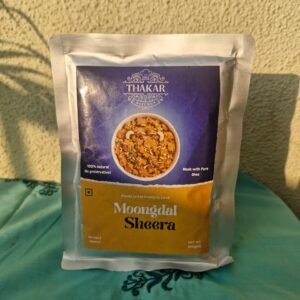 Moong dal ka sheera vacuum packed using vacuum package sealer for long-lasting freshness